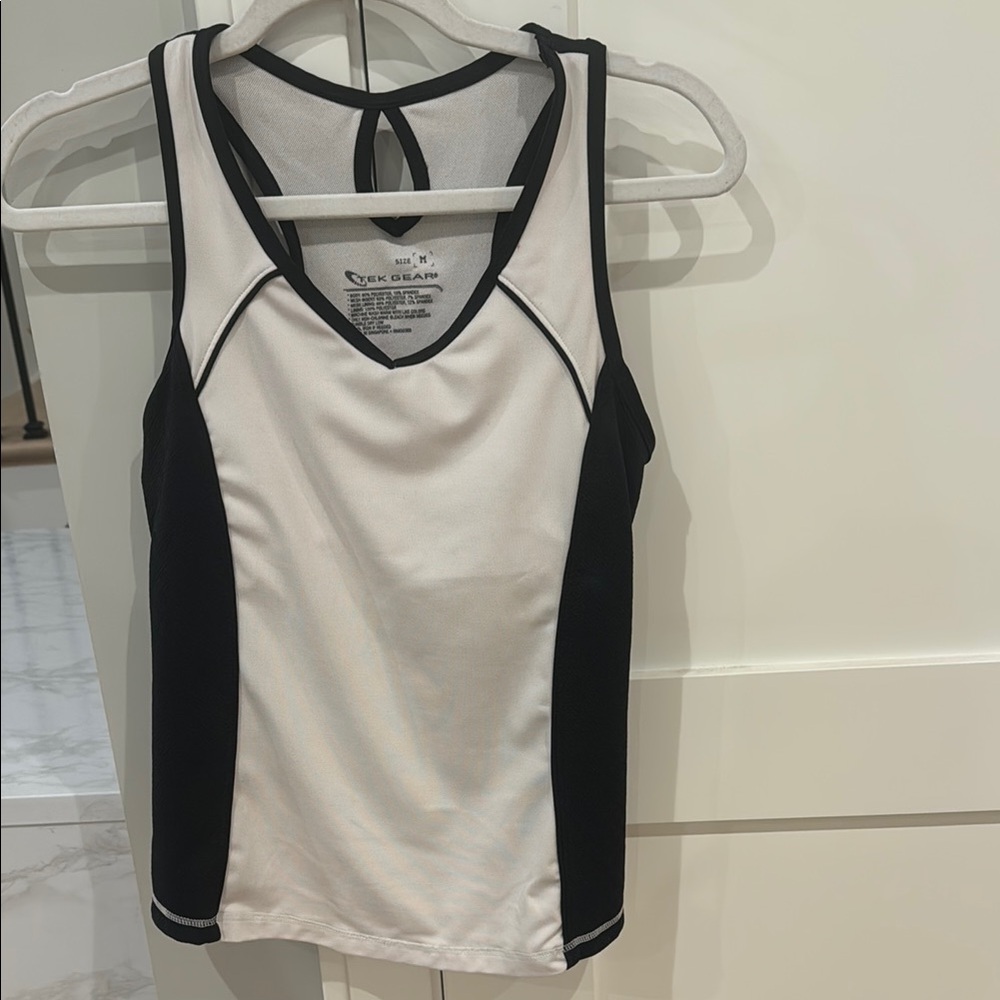 Tek Gear Black and White Tank Top